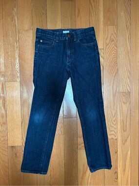 Crewcuts Dark Blue Denim Jeans with Red Topstitching